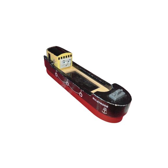 Thomas & Friends Wooden Railway Bulstrode Boat Ship Barge red and black - Picture 1 of 6